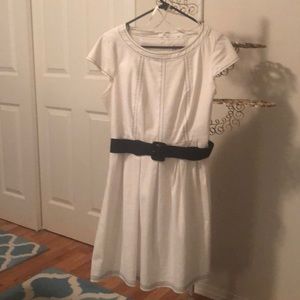 White retro dress